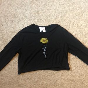 black long sleeve top